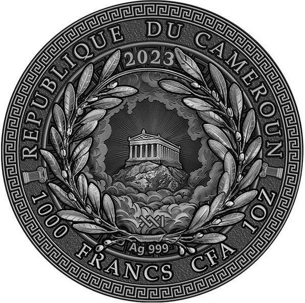Cameroon 2023 1000 Francs Orpheus- The Great Greek Mythology 1 Oz Antique Silver Coin 500 Minted