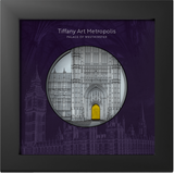 Palau 2023 $25 PALACE OF WESTMINSTER Tiffany Art Metropolis 5 Oz Black Silver Proof Coin CIT Smartminting®
