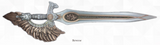 PRE-ORDER KOMSCO South Korea 2024 SWORD of SAINT GABRIEL Rose Gold Special Edition 2.5 oz .999 Antiqued Silver Stacker Letter Opener