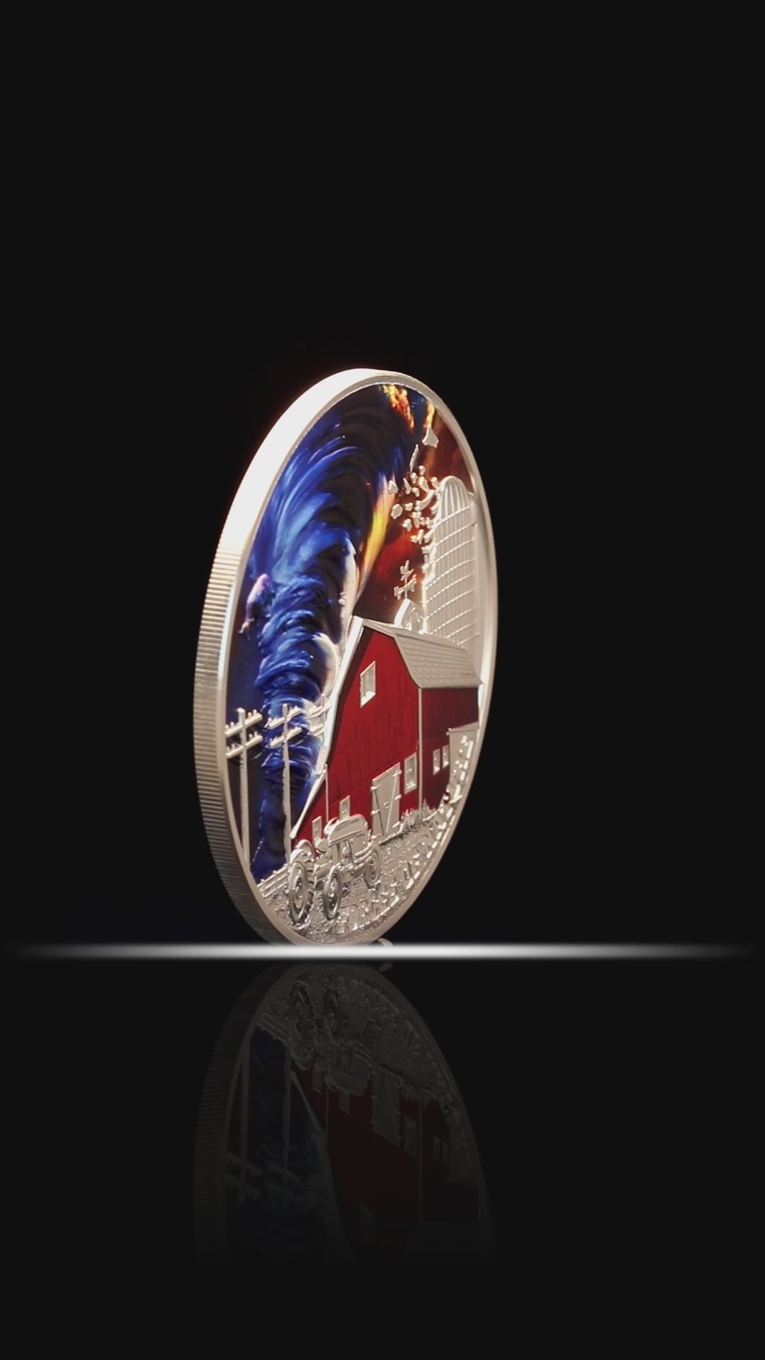 Niue 2024 $5 TORNADO - Forces of Nature 2 oz .999 Silver Proof Coin