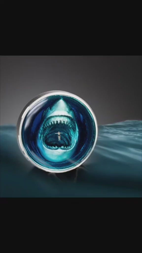 Palau 2024 $10 THALASSOPHOBIA Phobias 2 Oz .9999 Silver Coin CIT Smartminting®