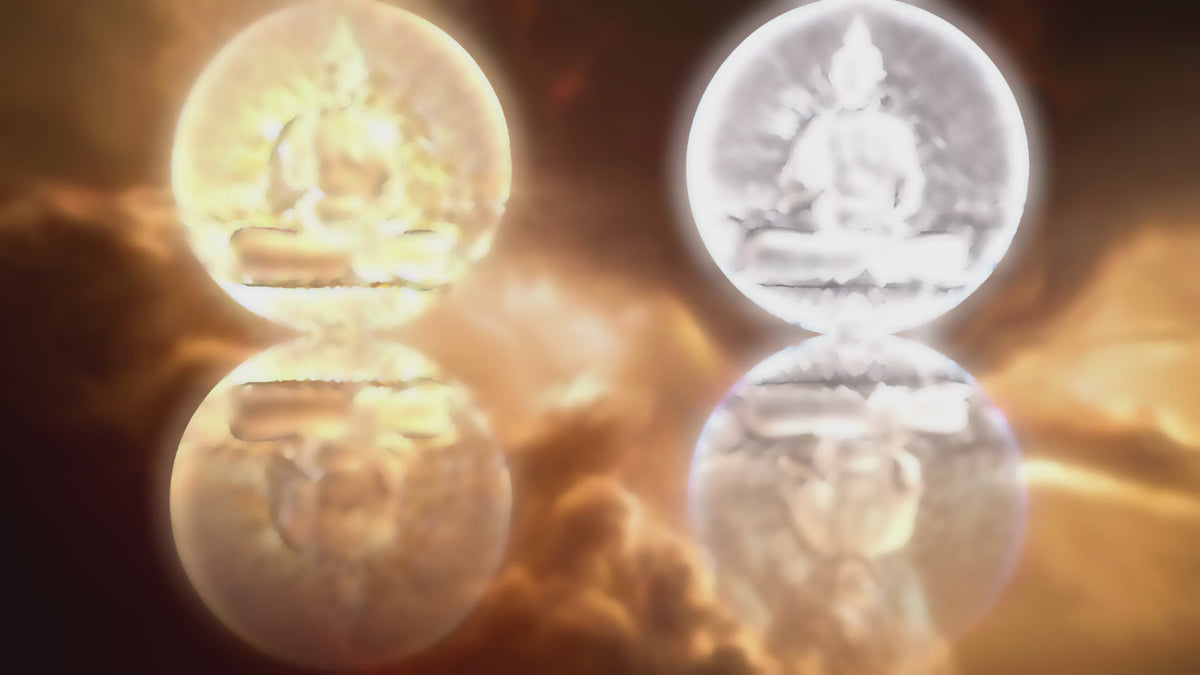 Chad 2025 2000 Francs CFA The Buddha - Creator of Buddhism 2oz .999 Silver Bi-Metal Antiqued - MP4 Video