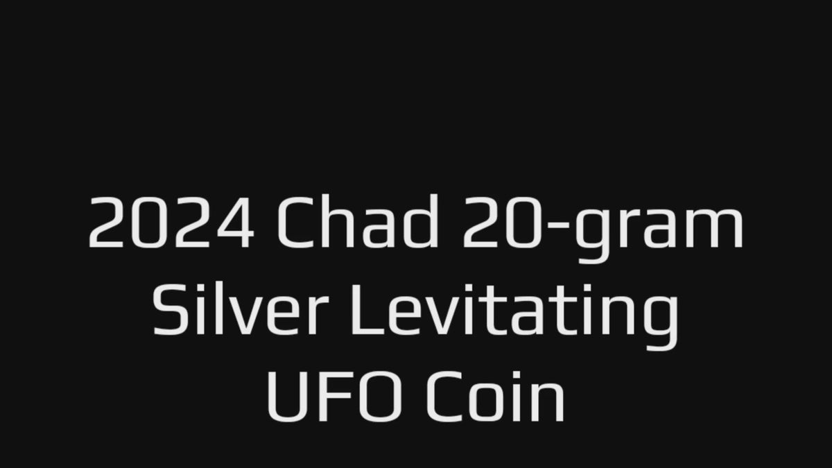 Chad 2024 5000 Francs CFA Levitating UFO Flying Saucer Silver Coin
