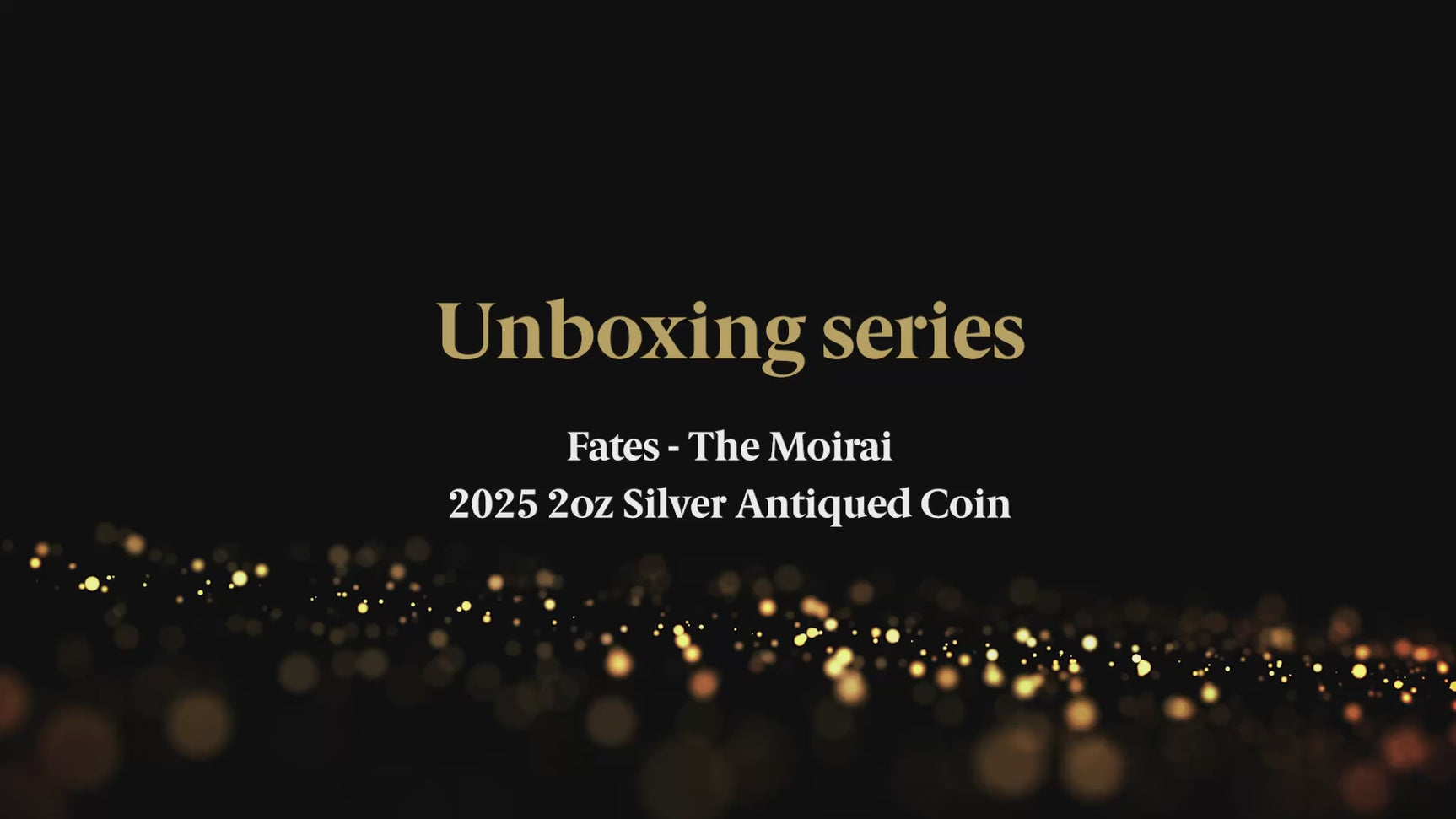 Video of Tuvalu 2025 $2 THE MOIRAI- FATE High Relief .9999 2 Oz Antique Silver PERTH MINT