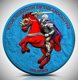 2024 Four Horsemen of the Apocalypse Red Horse – Space Blue 1 oz .999 Silver Coin