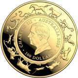 Australia 2026 $100 Lunar Horse 1 Oz .9999 Gold Domed Proof Coin Royal Australian Mint