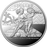 Australia 2023 $1 FIFA Womens World Cup Australia-NZ 1/2oz Fine .999 Silver Proof Coin