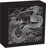Australian Lunar Series III  2024 $1 Year of the Dragon 1/2oz .9999 Silver Proof Coin Perth Mint