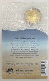 Australia 2025 50 Cents DOROTHEA MACKELLAR TREASURED AUSTRALIAN POETRY 3-Coin Al-Br Uncirculated Set