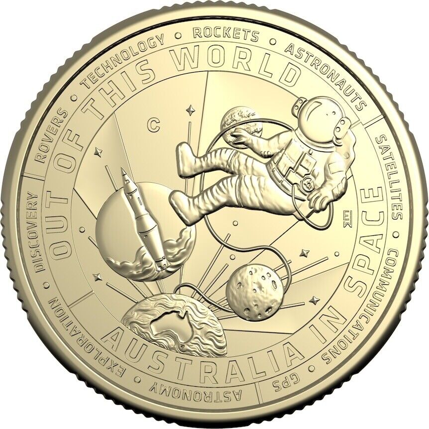 Australia in Space 2024 $1 Out of this World Reverse