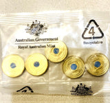 Australia 2022 $2 75th Anniversary of Peacekeeping Coloured Uncirculated Sealed Royal Australian Mint Bag of 5 Coins