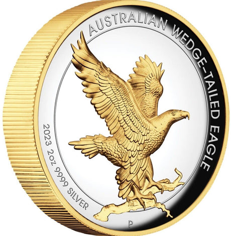 2023 Australian Wedge-Tailed Eagle 2oz Silver High Relief Gilded Coin