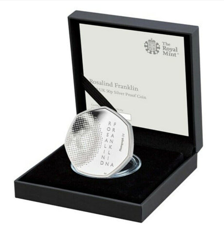 United Kingdom 2020 50p Innovation in Science Series- Rosalinfd Franklin - DNA The Double Helix Silver Proof