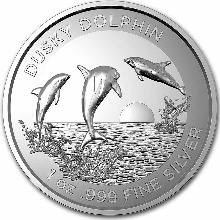 Australia 2022 $5 Dusky Dolphin 1oz High Relief Silver Proof Coin 1000 Mintage