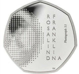 United Kingdom 2020 50p Innovation in Science Series- Rosalinfd Franklin - DNA The Double Helix Silver Proof