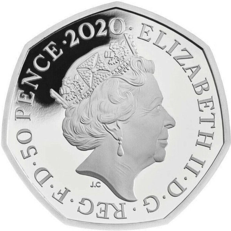 United Kingdom 2020 50p Innovation in Science Series- Rosalinfd Franklin - DNA The Double Helix Silver Proof