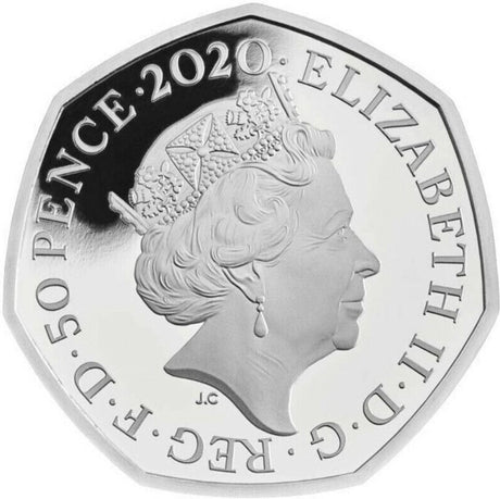 United Kingdom 2020 50p Innovation in Science Series- Rosalinfd Franklin - DNA The Double Helix Silver Proof