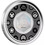 Tuvalu 2023 50 Cents DISNEY 100th ANNIVERSARY 1/2oz .9999 Silver Proof Coloured Coin 2000 Minted.