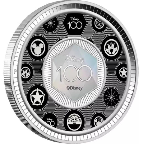 Tuvalu 2023 50 Cents DISNEY 100th ANNIVERSARY 1/2oz .9999 Silver Proof Coloured Coin 2000 Minted.