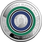 Australia 2025 $2 Torres Strait Islander Flag  30th Anniversary  C Mintmark .999 Silver Proof
