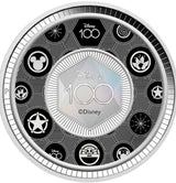 Tuvalu 2023 50 Cents DISNEY 100th ANNIVERSARY 1/2oz .9999 Silver Proof Coloured Coin 2000 Minted.