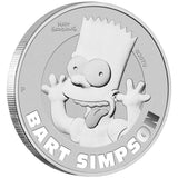 Tuvalu 2022 $1 2022 Bart Simpson .9999 1oz Silver Brilliant Uncirculated