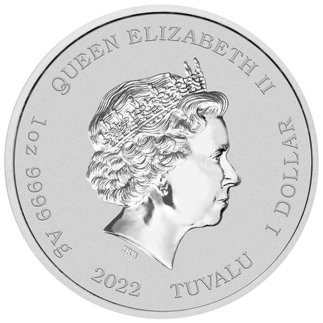 Tuvalu 2022 $1 2022 Bart Simpson .9999 1oz Silver Brilliant Uncirculated