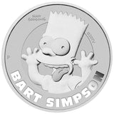 Tuvalu 2022 $1 2022 Bart Simpson .9999 1oz Silver Brilliant Uncirculated