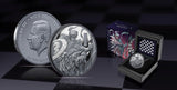 Niue 2024 $1 Chess Knight Armored Horse 1 Oz Pure Silver Black Proof OGP MINTAGE 999