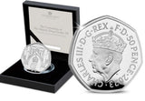 United Kingdom 2023 50p King Charles III Coronation Silver Proof Coin
