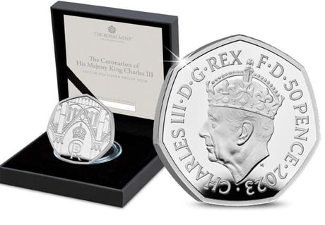 United Kingdom 2023 50p King Charles III Coronation Silver Proof Coin
