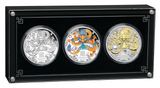 Australian Lunar Series III 2024  $1 Year of the Dragon 1oz .9999 Silver Trio Perth Mint