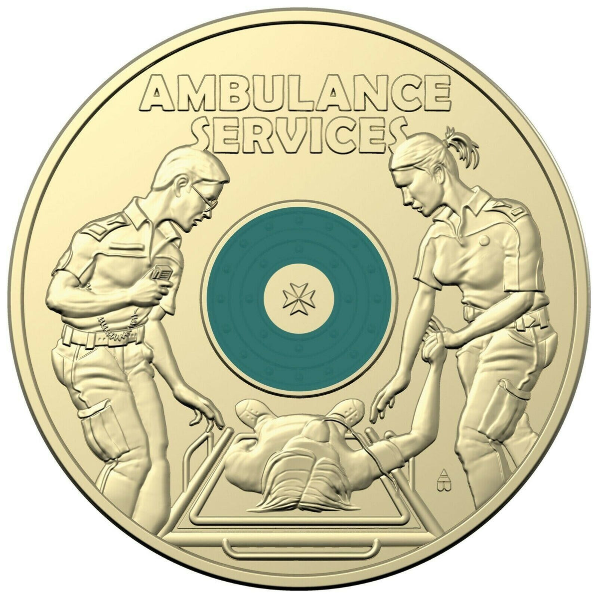 Australia 2021 $2 Ambulance Coloured Uncirculated Sealed Royal Australian Mint Bag of 5 Coins