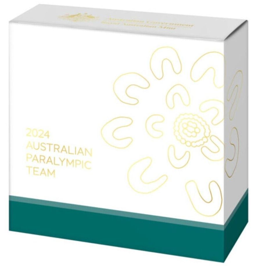 Australia 2024 $5 AUSTRALIAN PARALYMPIC TEAM Domed Silver Proof