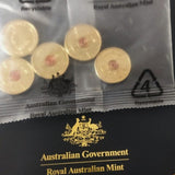 Australia 2020 $2 Firefighter Coloured Uncirculated Sealed Royal Australian Mint Bag of 5 Coins