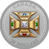 Canada $20 2023 St. Edward’s Crown Proof 1oz .9999 Silver coin