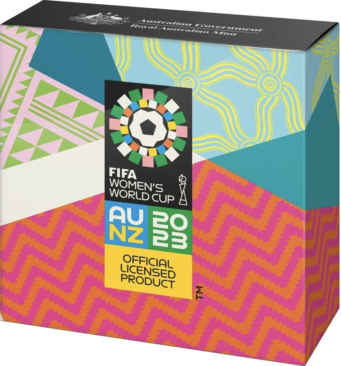 Australia 2023 $1 FIFA Womens World Cup Australia-NZ 1/2oz Fine .999 Silver Proof Coin