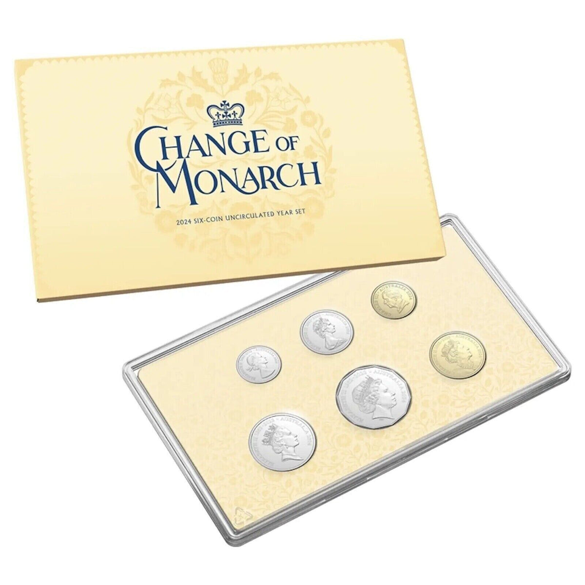 Australia 2024 Change Of Monarch Mint 6 Coin Set Uncirculated