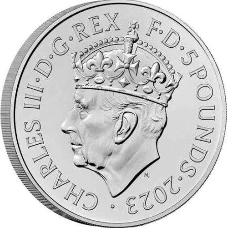 United Kingdom 2023 £5  King Charles III Coronation Brilliant Uncirculated Coin