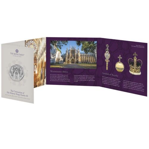United Kingdom 2023 50p  King Charles III Coronation Brilliant Uncirculated Coin