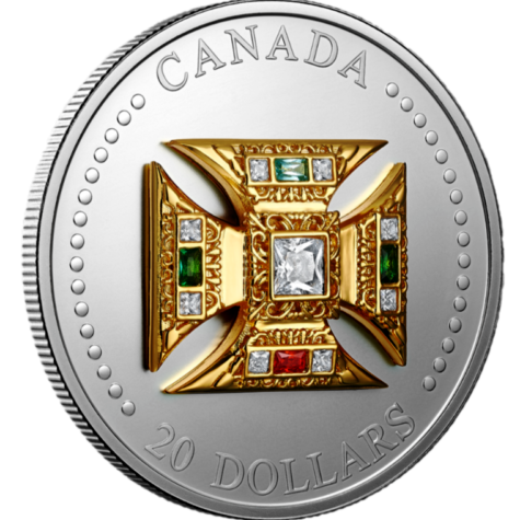Canada $20 2023 St. Edward’s Crown Proof 1oz .9999 Silver coin