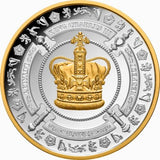 Niue 2023 $1 King Charles III Coronation Gold Plated 1oz Silver Proof Low Mint 1000