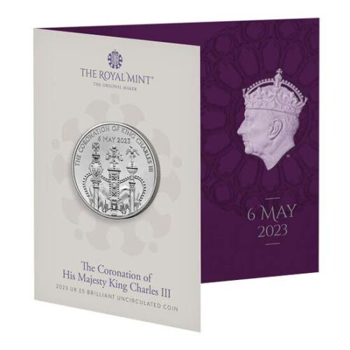 United Kingdom 2023 £5  King Charles III Coronation Brilliant Uncirculated Coin