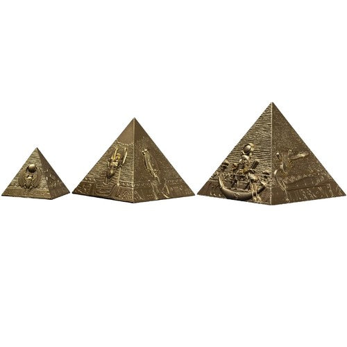 Djibouti 2026 200 Francs PYRAMIDS OF GIZA - 3 Coin Set - 6 oz .999 Antique Silver Coins