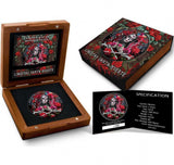 Mexico 2023 1 Onza Libertad SANTA MUERTE 1 Oz .9999 Coloured Silver coin Case, Box and Certificate of Authenticity