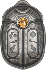 Palau 2023 $5 SCARAB Cheops 1 oz Antique .9999 Silver Coin CIT Smartminting®