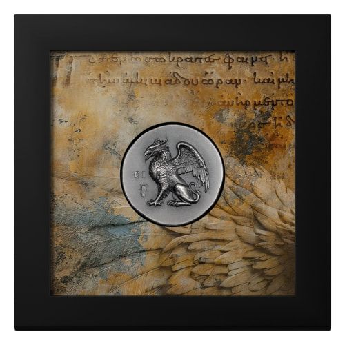 Cook Islands 2024 $5 Gryphon 1oz .999 Silver Antique Coin 999 Minted
