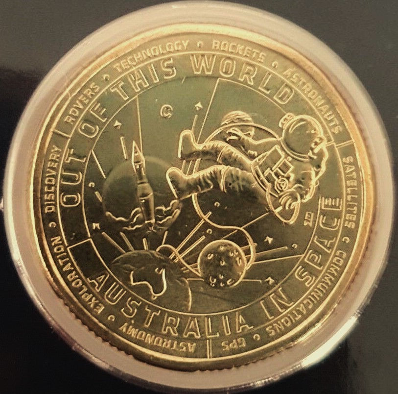 Australia 2024 $1 Out of this World Australia In Space Reverse Photo