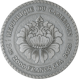 Cameroon 2023 2000 Francs CFA Twists of Destiny Series THE GOLDEN TOUCH 2 oz Antique Silver Coin