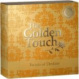 Cameroon 2023 2000 Francs CFA Twists of Destiny Series THE GOLDEN TOUCH 2 oz Antique Silver Coin